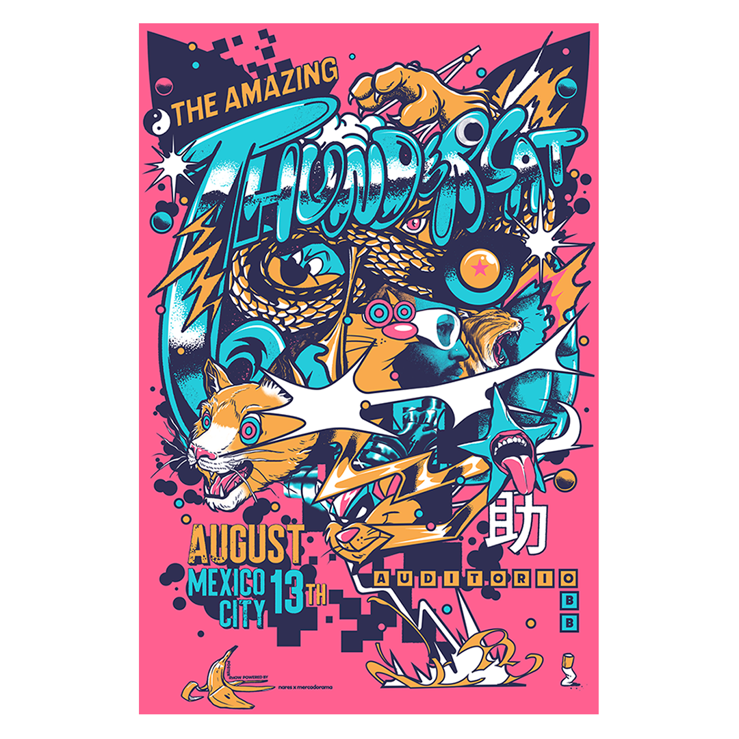 Thundercat CDMX x Nares Gig Poster
