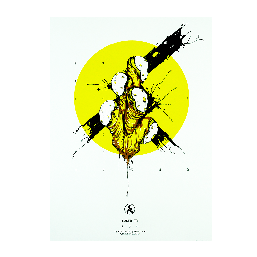 Austin TV Mexico 2011 x Tiburon Gig Poster