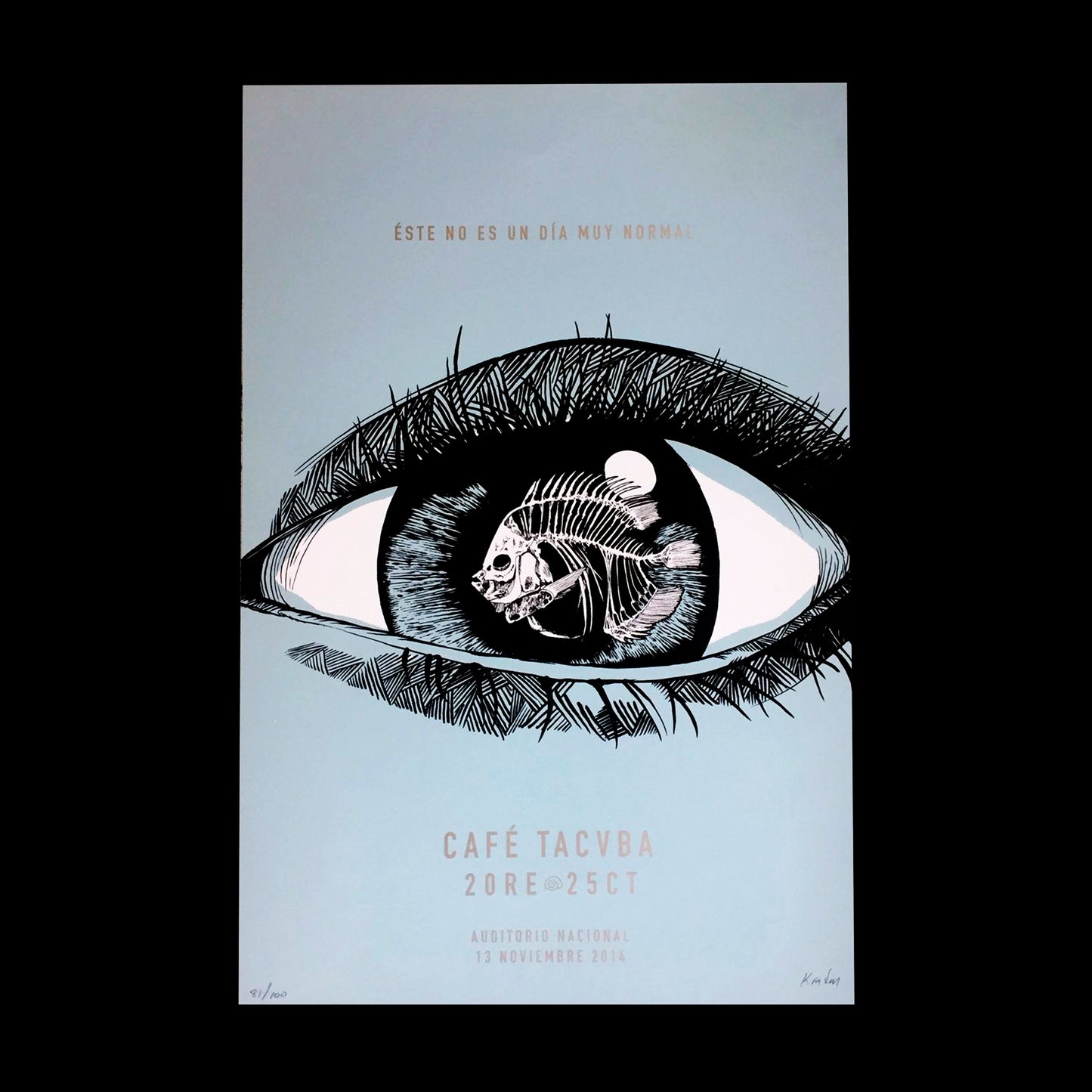 Café Tacvba 20 años de Re México 2014 Kraken Gig Poster