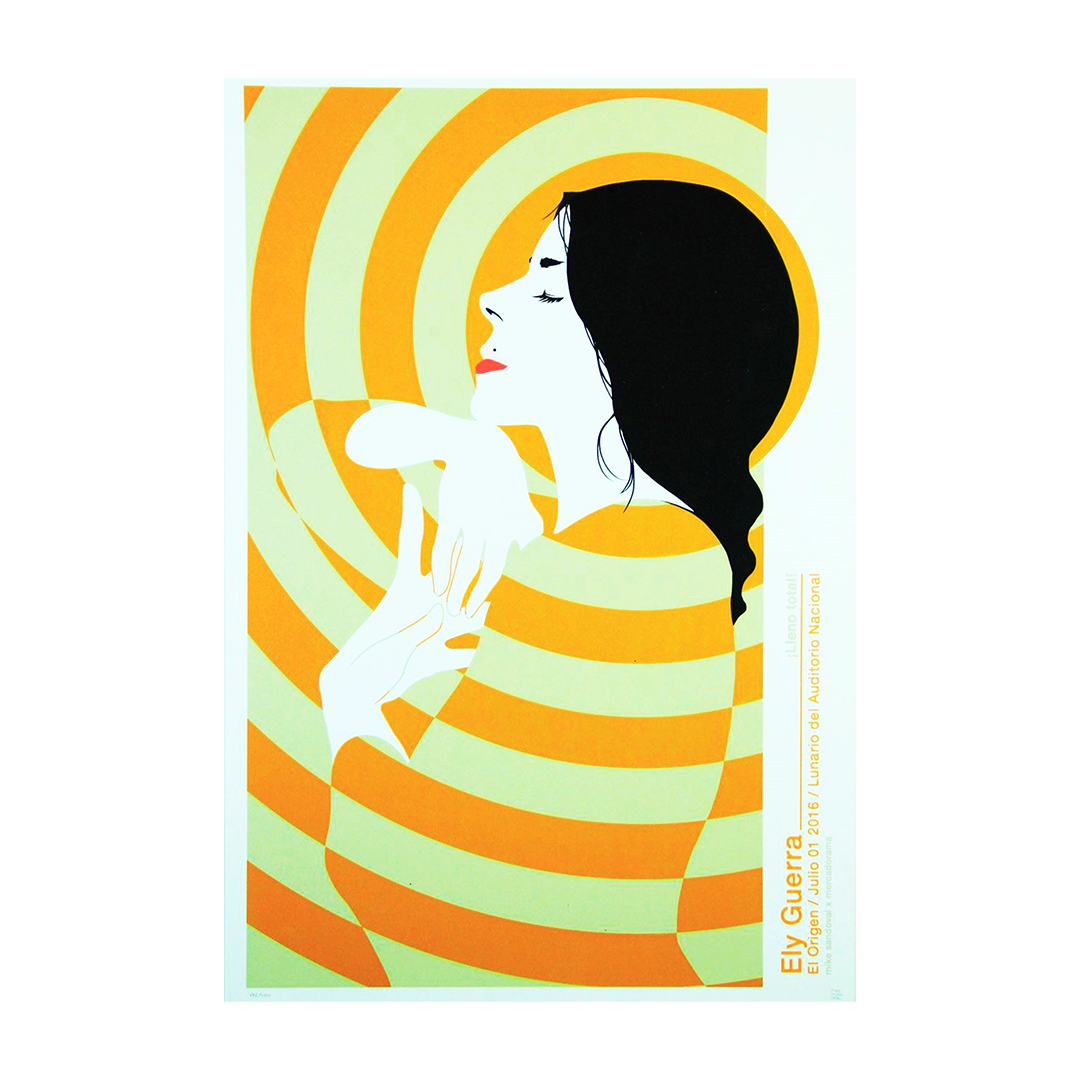 Ely Guerra Mexico 2016 Mike Sandoval Gig Poster