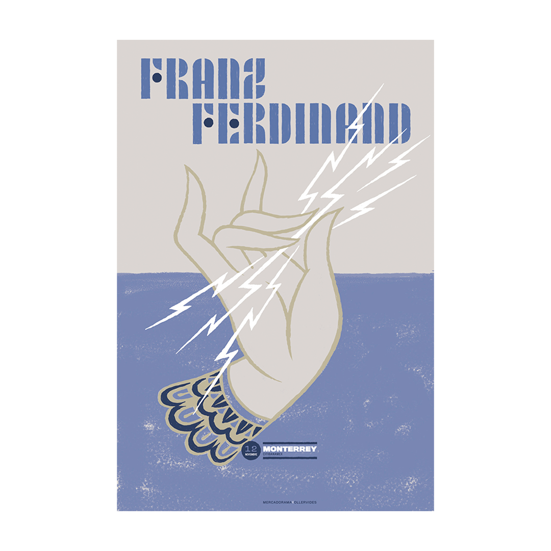 Franz Ferdinand Monterrey 2019 Quique Ollervides Gig poster