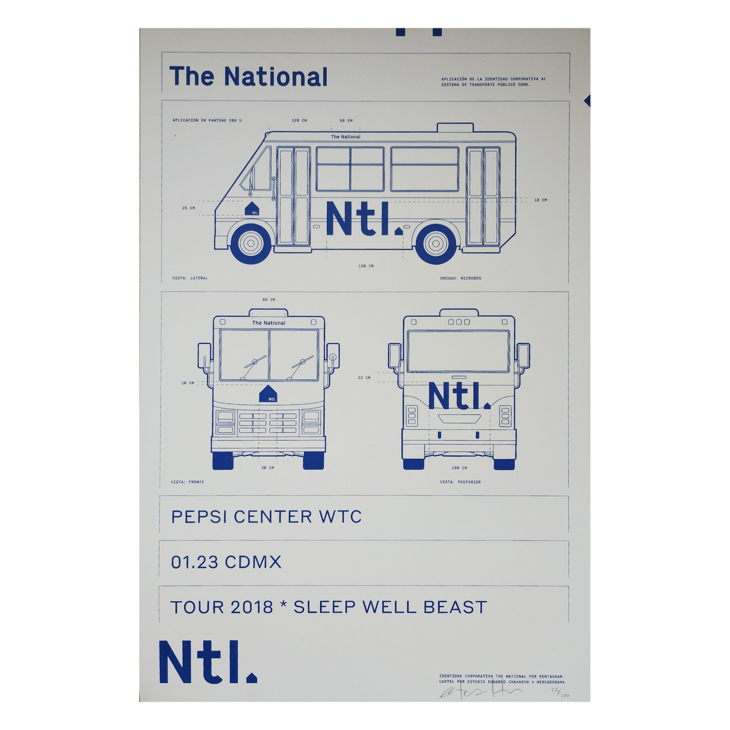 The National Ciudad de Mexico 2018 x Edoardo Chavarin Gig poster