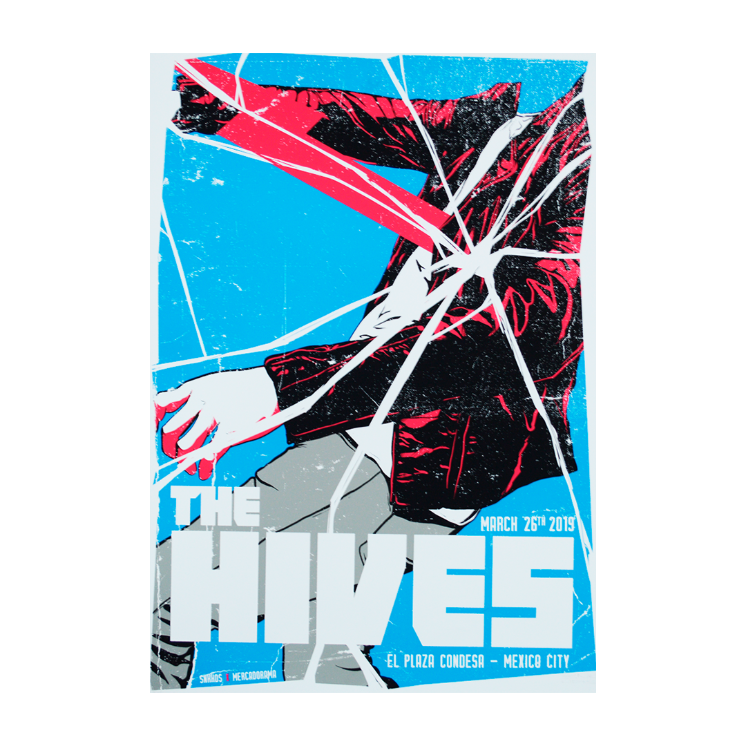 The Hives México 2019 x Snake Heads Gig Poster