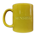 "Sensible, Chingona" Taza Amarilla Letras Amarillas
