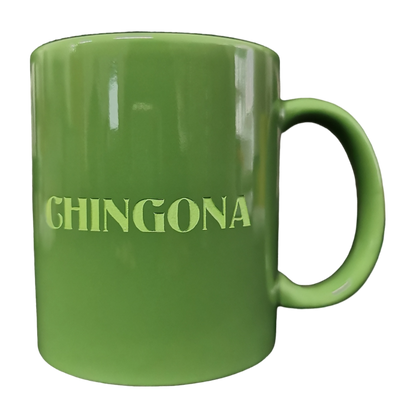 "Sensible, Chingona" Taza Verde Letras Verdes