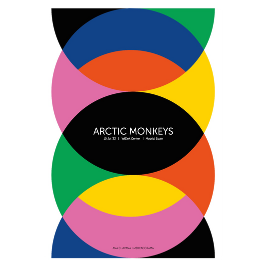 Arctic Monkeys Madrid 2023 x Ana Chavana Gig Poster
