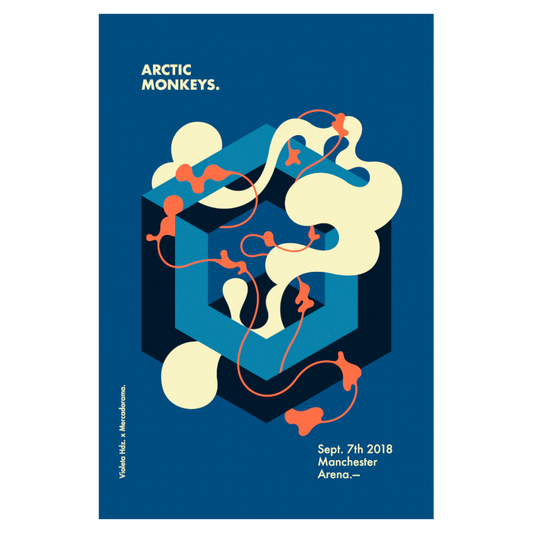 Arctic Monkeys Manchester 2018 x Violeta Hernandez Gig poster