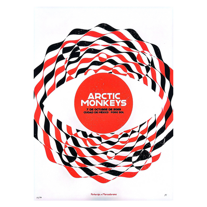 Arctic Monkeys CDMX Oct 7 2023 x Porterrific Gig Poster