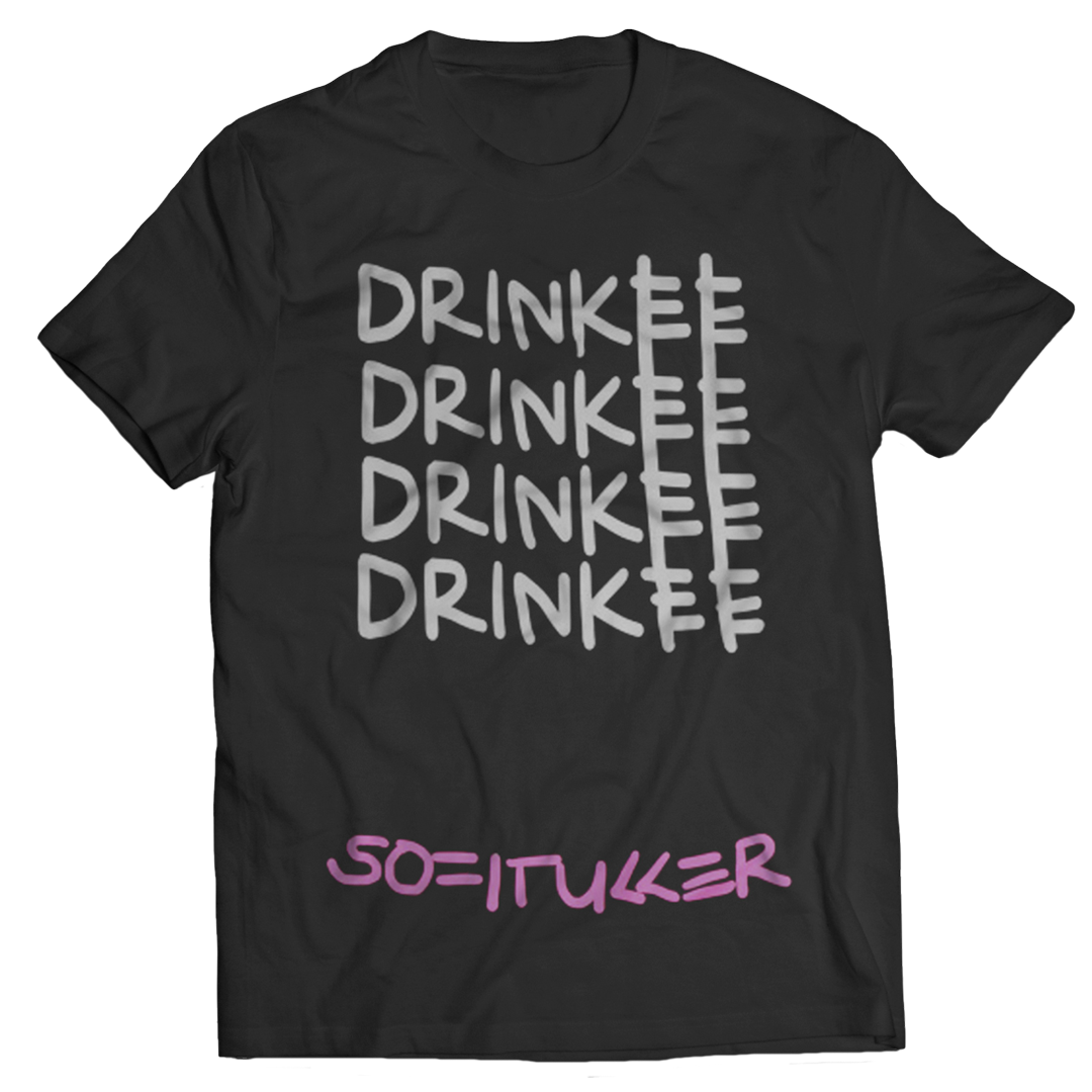 "Drinkee" T-Shirt Negra