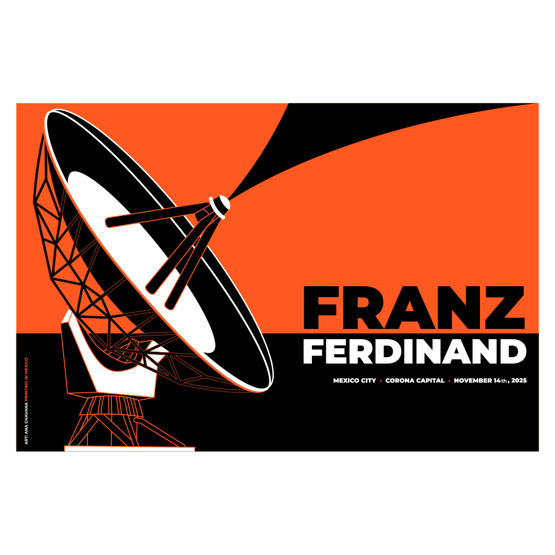 Franz Ferdinand CDMX x Ana Chavana Gig Poster