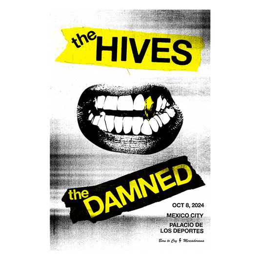 The Hives México 2024 x Born To Cry Gig Poster