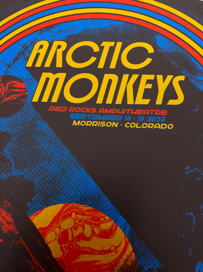 Arctic Monkeys Colorado 2023 x Nares Gig Poster