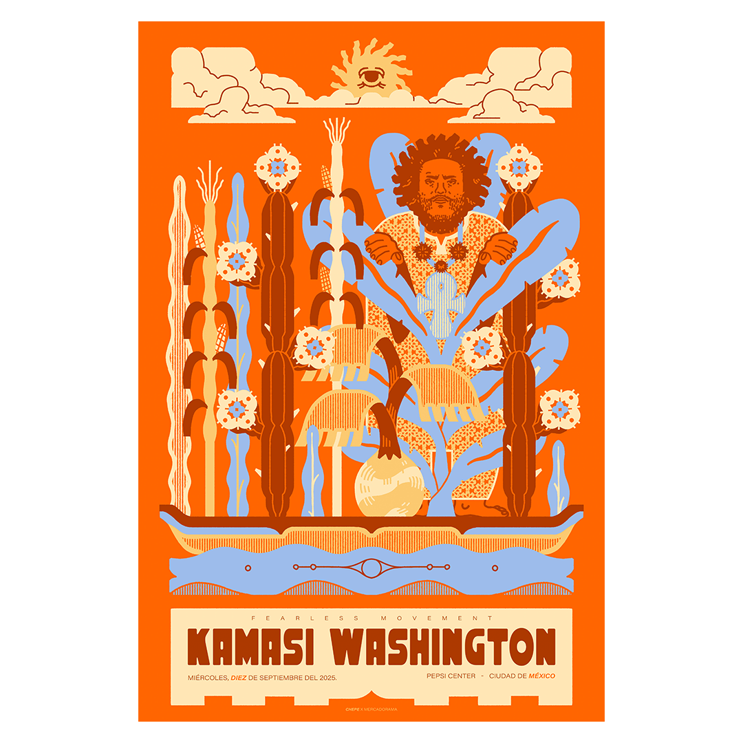 Kamasi Washington CDMX x Chepe Gig Poster