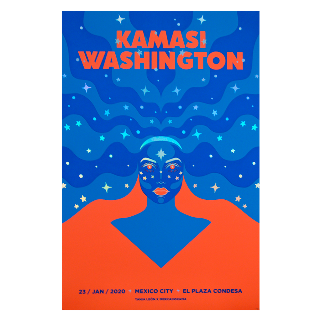 Kamasi Washington CDMX 2020 x Born To Cry Gig Poster
