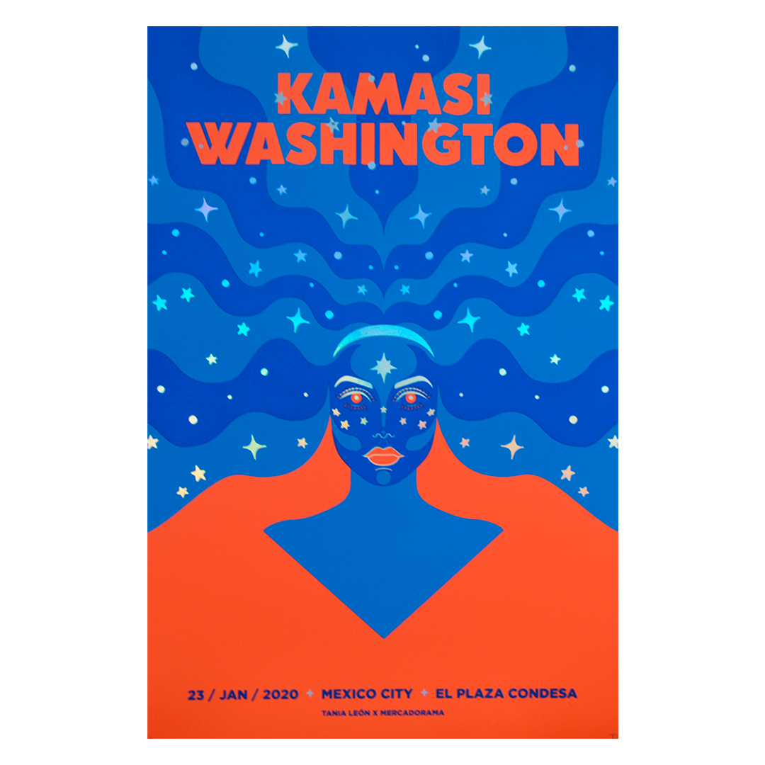 Kamasi Washington CDMX 2020 x Born To Cry Gig Poster