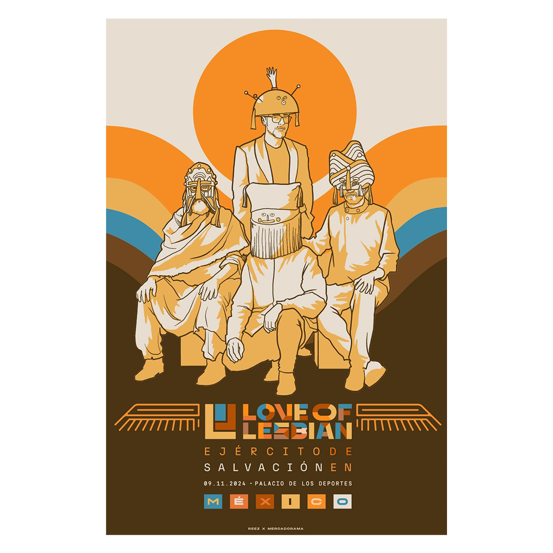 Love of Lesbian México 2024 x Reez Gig Poster