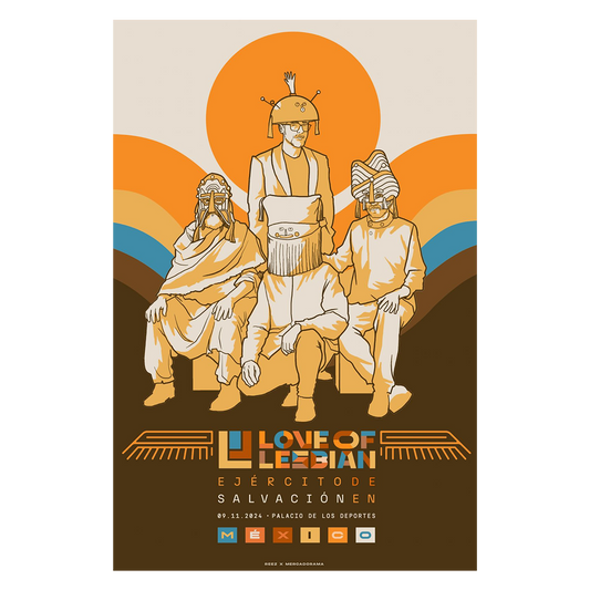 Love of Lesbian México 2024 x Reez Gig Poster