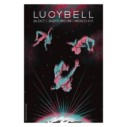 Lucybell México 2024 x Garabatos de pesero Gig Poster