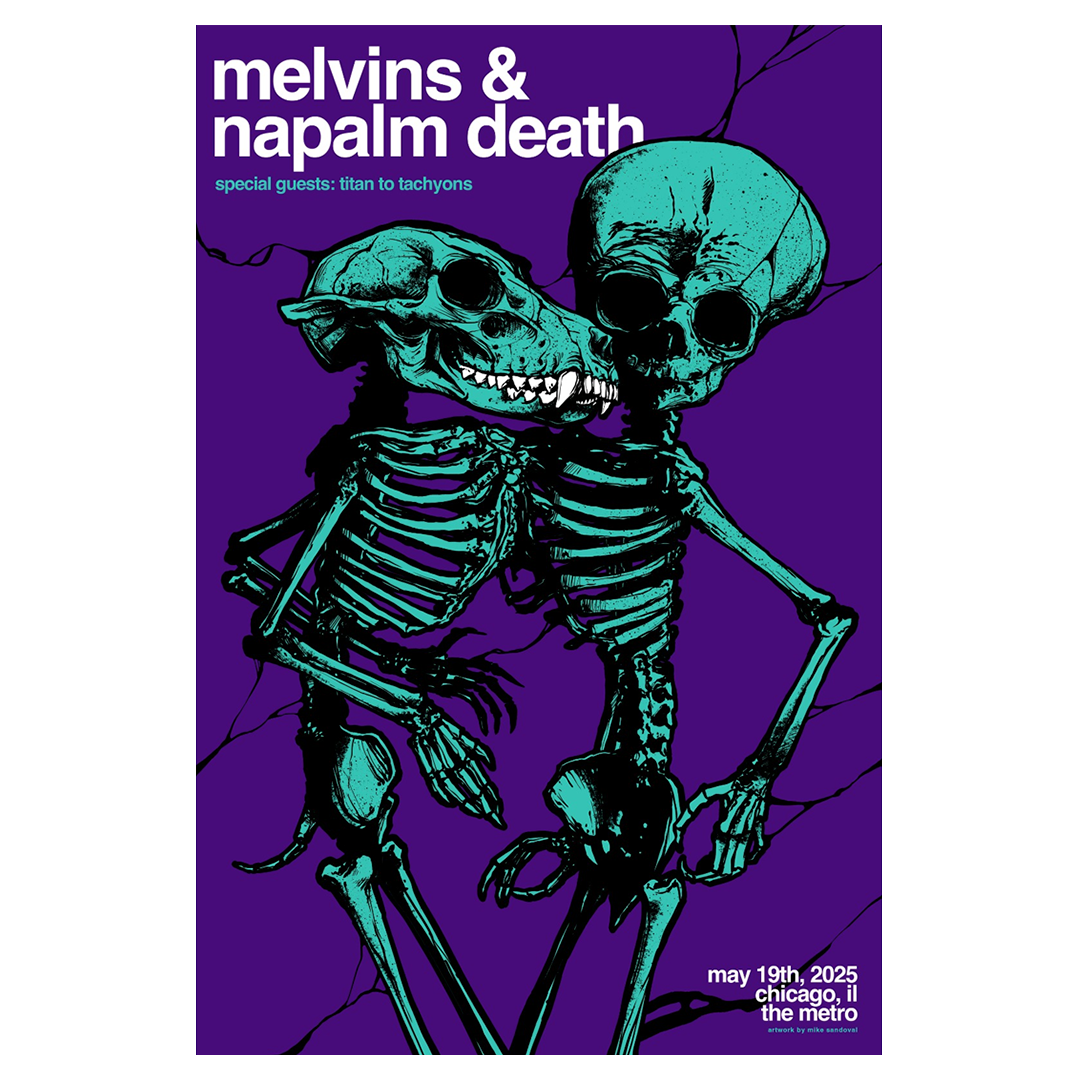 Melvins & Napalm Death, Chicago x Mike Sandoval Gig Poster