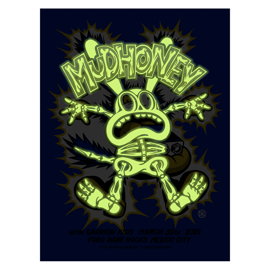 Mudhoney México 2025 x Dozergirl Gig Poster