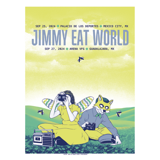 Jimmy Eat World México 2024 x Amor de verano Gig Poster