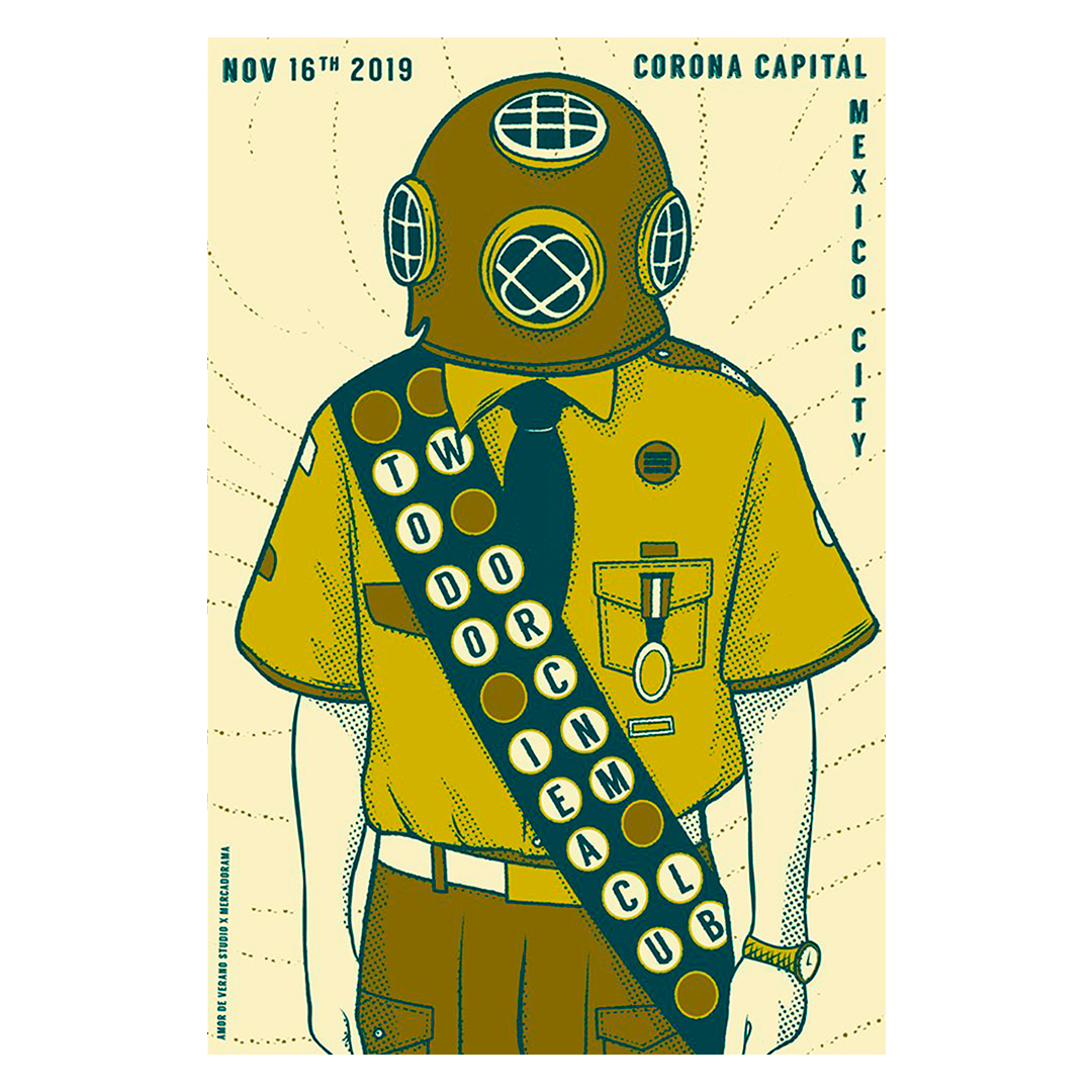 Two Door Cinema Club CDMX 2019 x Amor de Verano Gig Poster