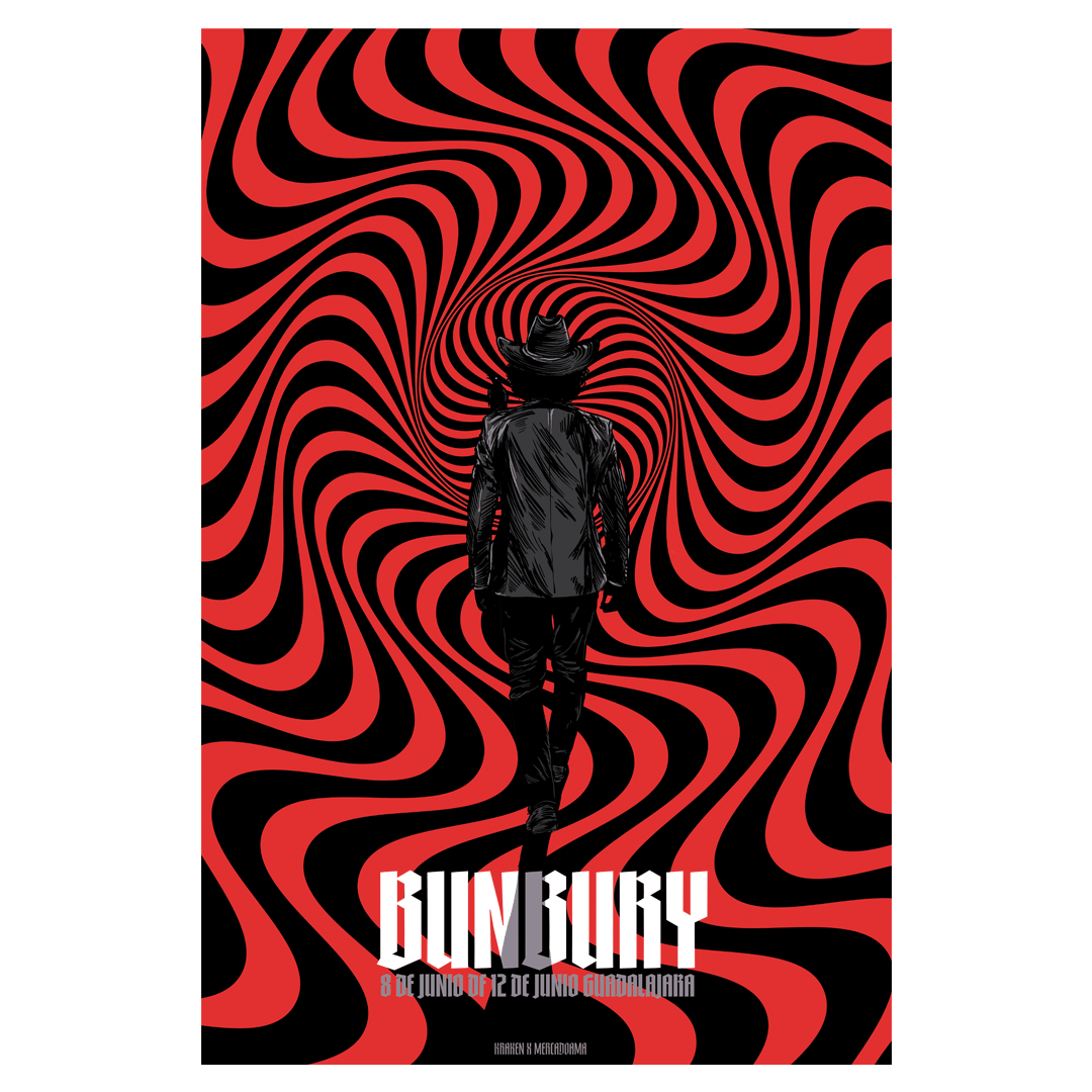 Bunbury México 2024 x Kraken Gig Poster