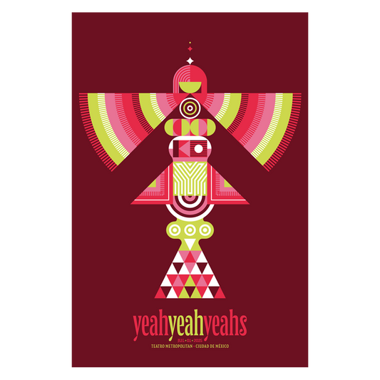 Yeah Yeah Yeahs CDMX 2 x Quique Ollervides Gig Poster