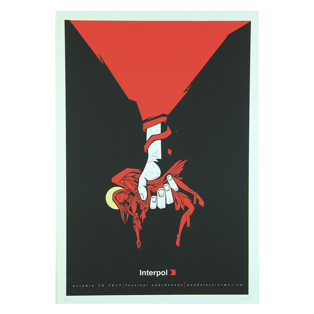 Interpol GDL 2017 x Nares Gig Poster