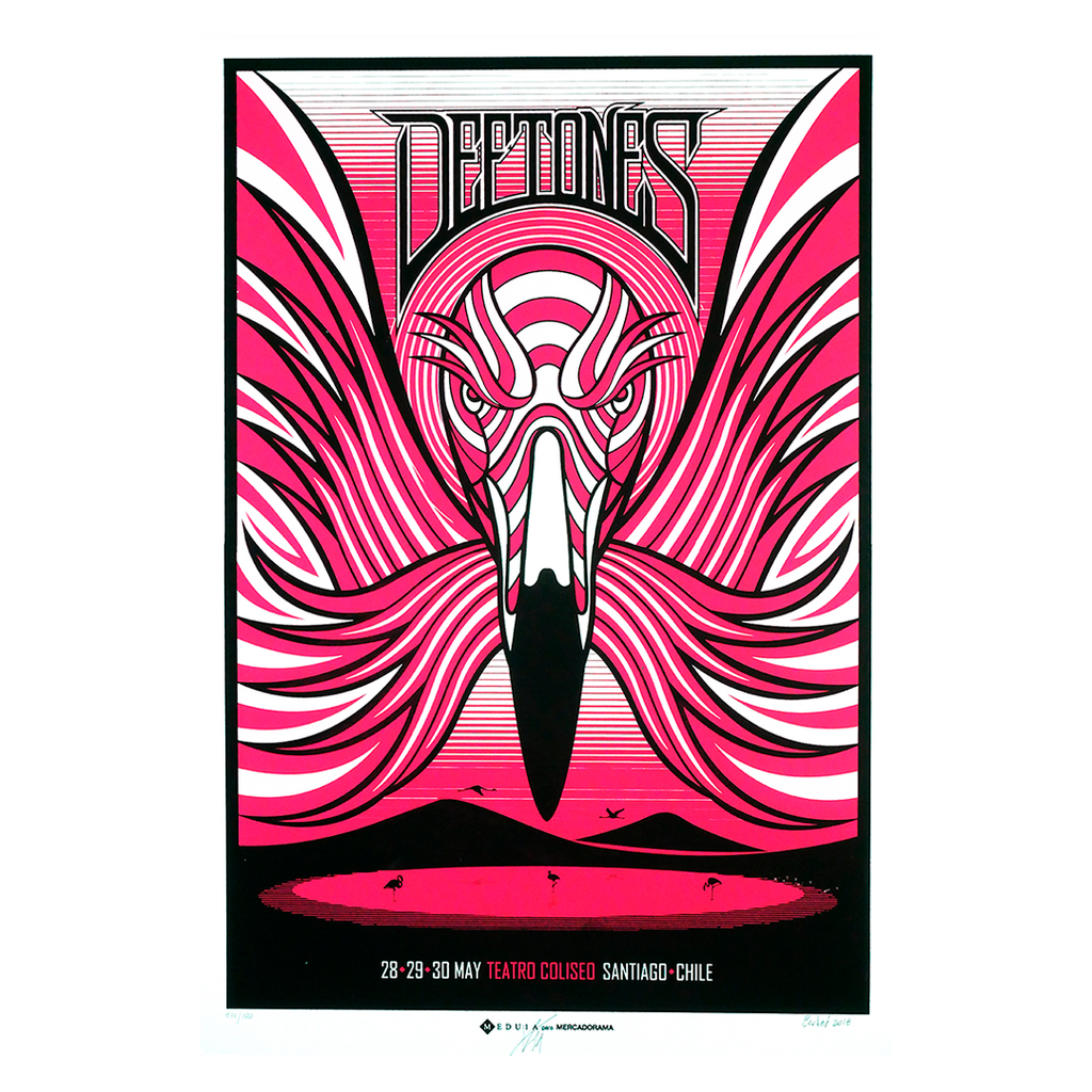 Deftones Santiago de Chile 2018 x Medula Gig Poster