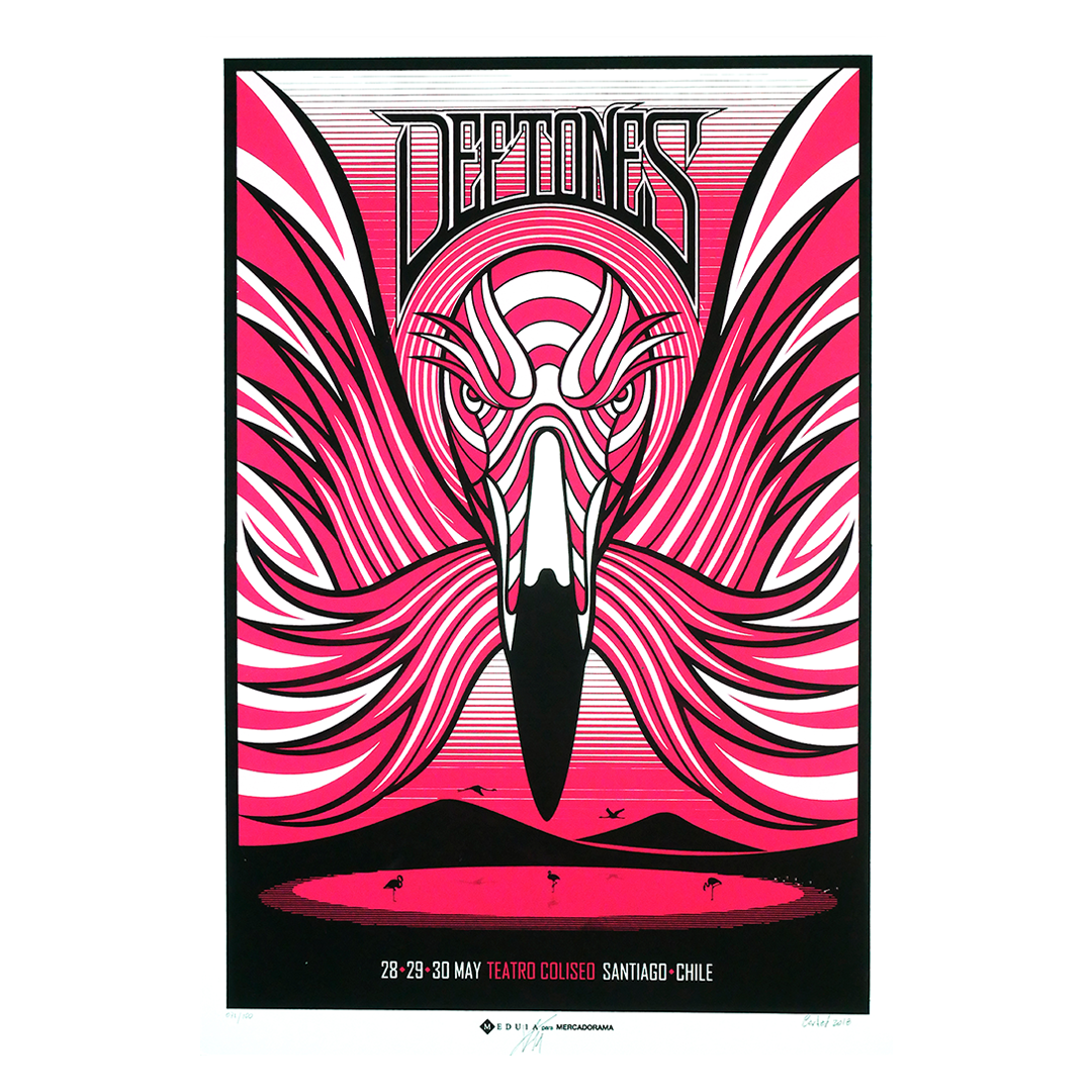 Deftones Santiago de Chile 2018 x Medula Gig Poster