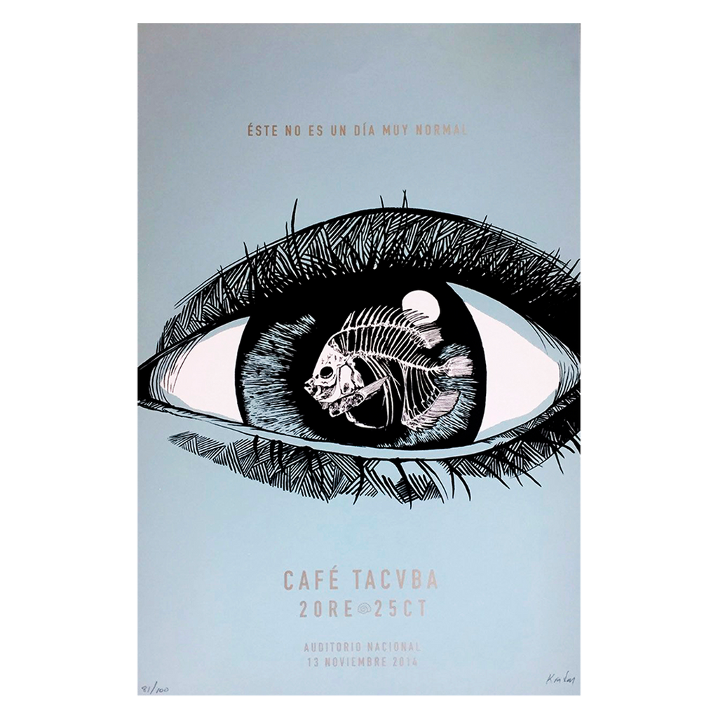 Café Tacvba CDMX 2014 x Kraken Gig Poster