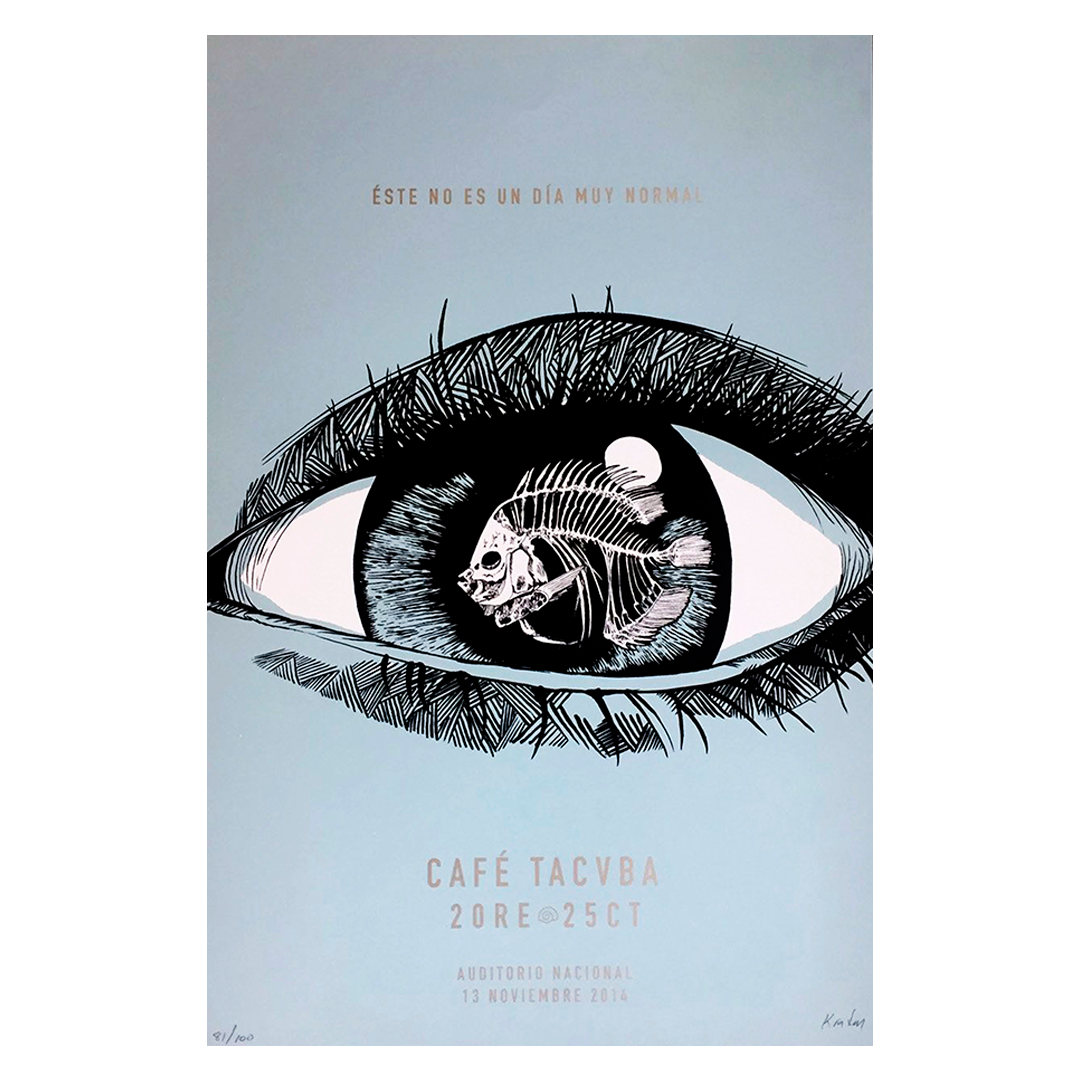 Café Tacvba CDMX 2014 x Kraken Gig Poster