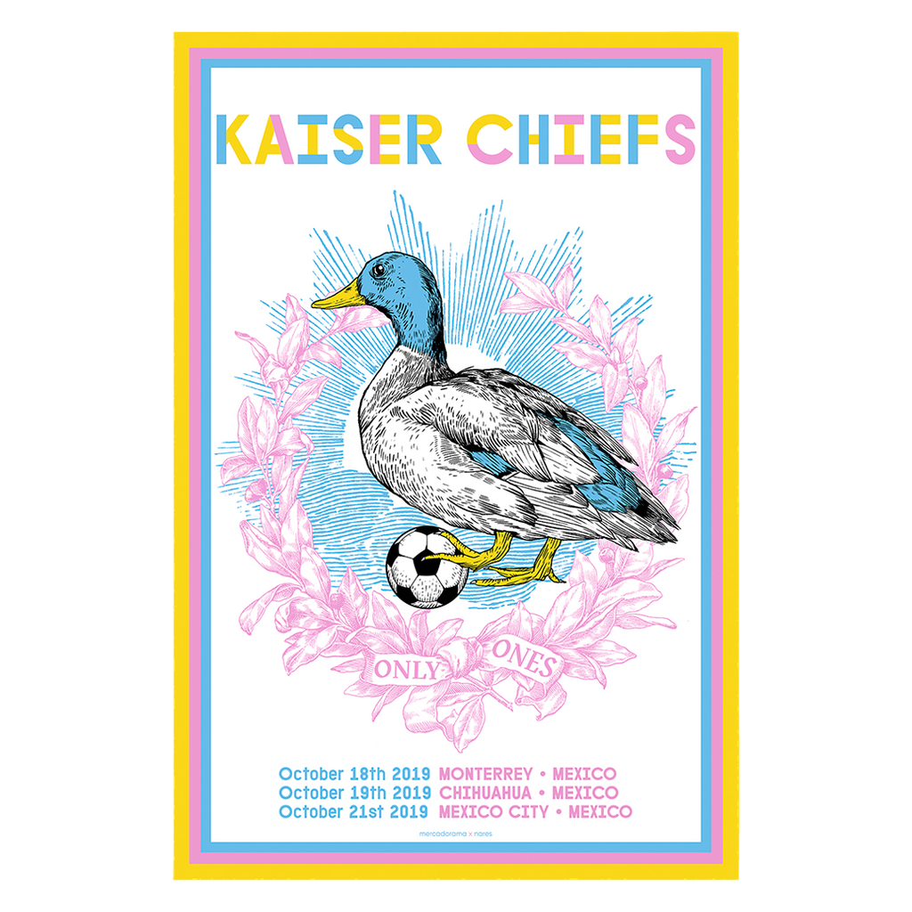 Kaiser Chiefs México 2019 x Nares Gig Poster