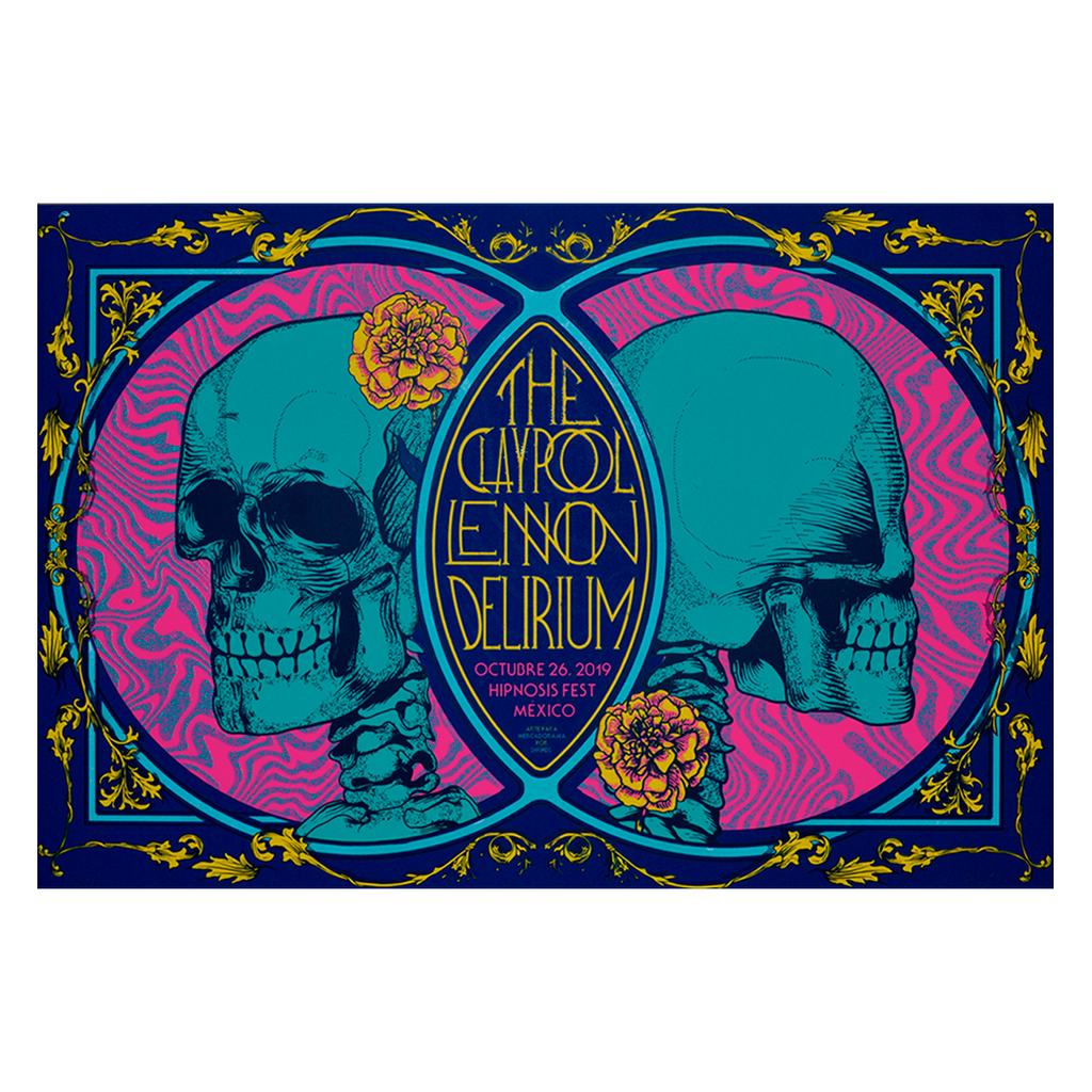 The Claypool Lennon Delirium CDMX 2019 x SNKHDS Gig Poster