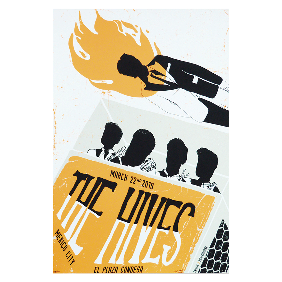 The Hives CDMX 2019 x SNKHDS Gig Poster