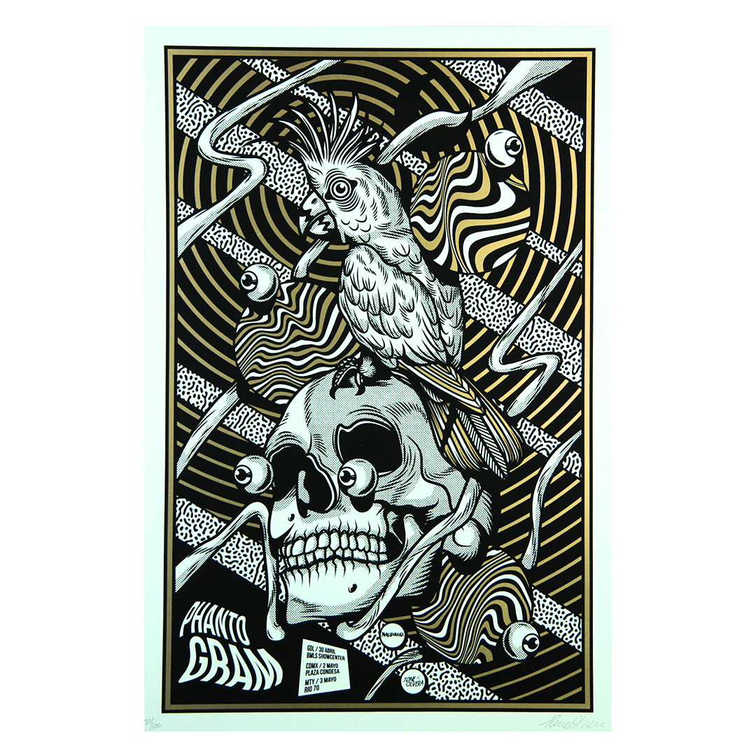 Phantogram México 2017 x Tone Olvera Gig Poster