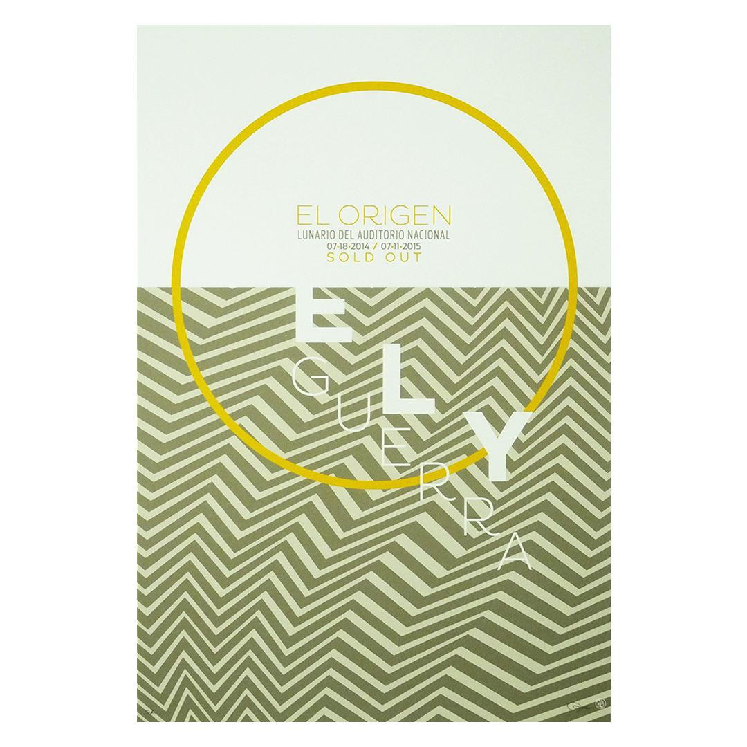 Ely Guerra CDMX 2014/2015 x Quique Ollervides Gig Poster