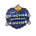 "Las Chingonas salimos con Chingones" Pin Azul