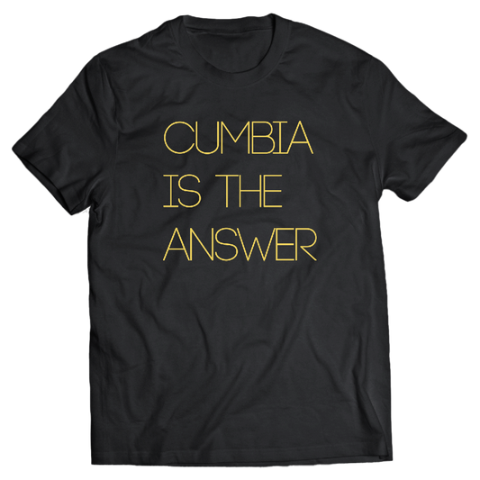 "Cumbia Is The Answer" T-Shirt Negra