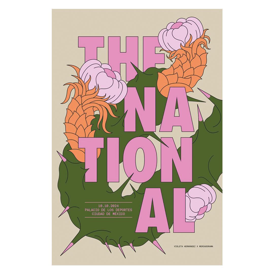 The National México 2024 x Violeta Hernández Gig Poster