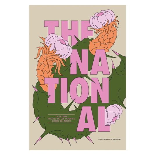 The National México 2024 x Violeta Hernández Gig Poster