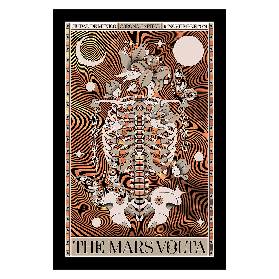 The Mars Volta México 2024 x Tone Olvera Gig Poster