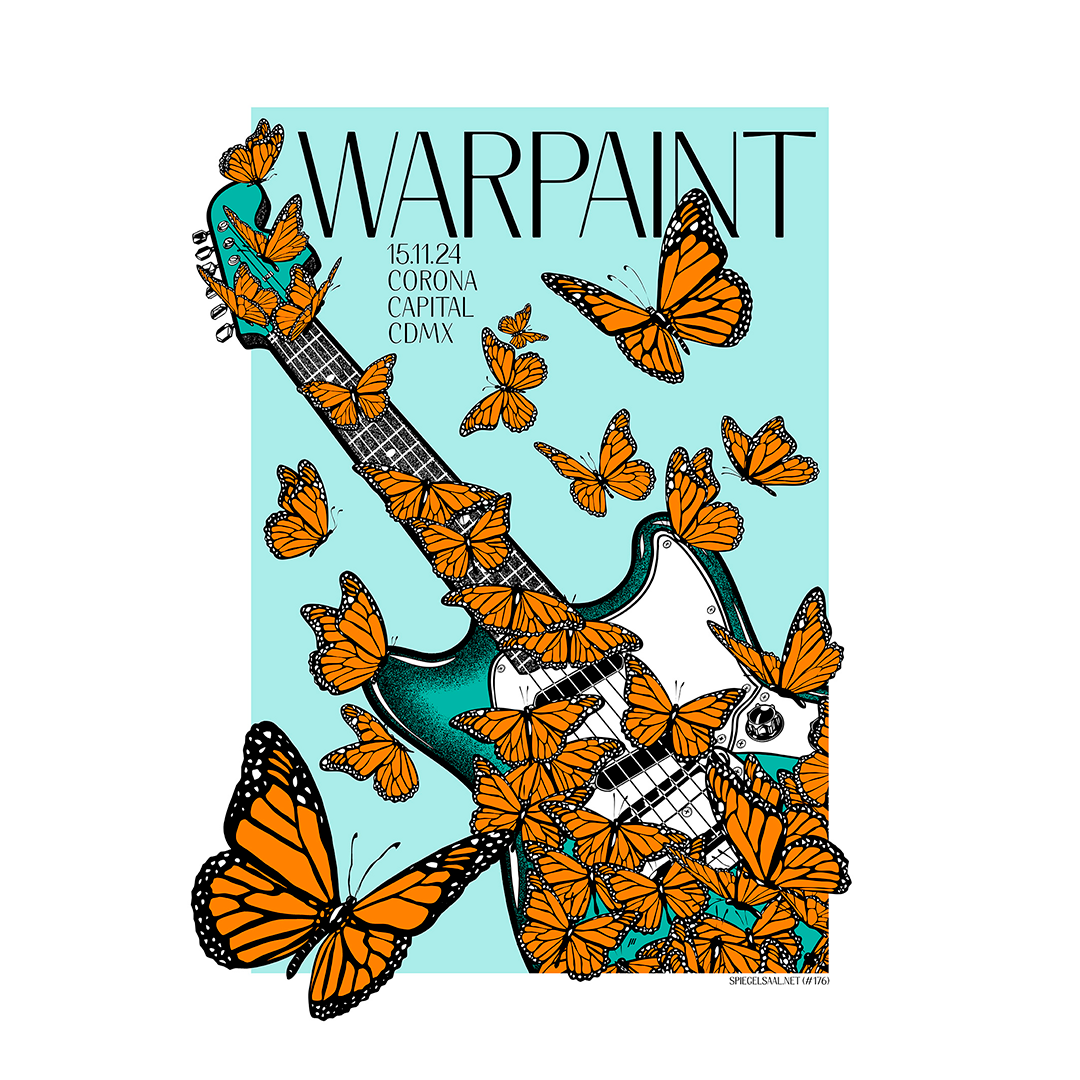 Warpaint México 2024 x Spiegelsaal Gig Poster