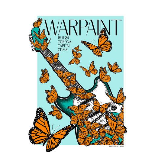 Warpaint México 2024 x Spiegelsaal Gig Poster