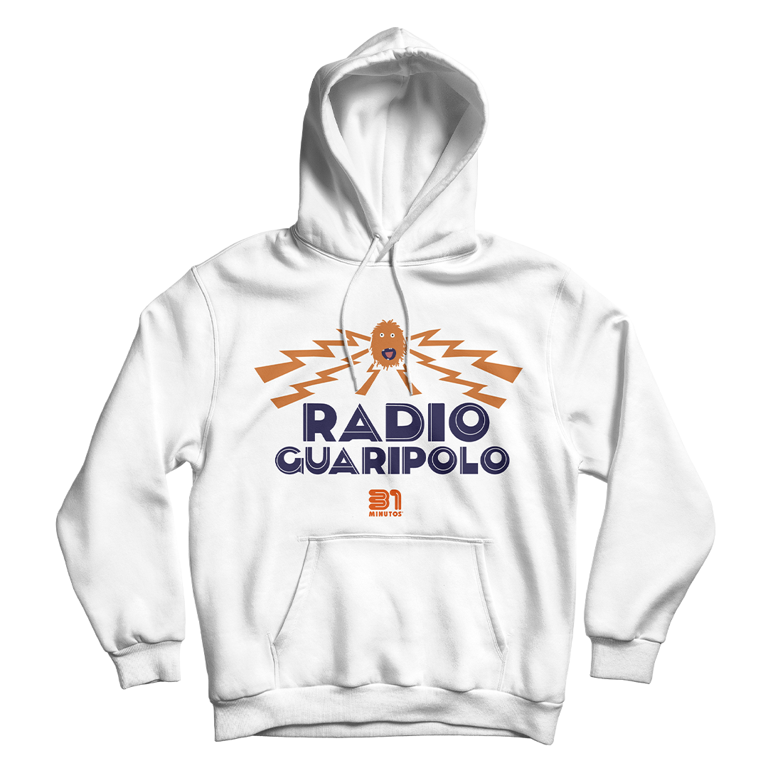 "Radio Guaripolo" Hoodie blanca
