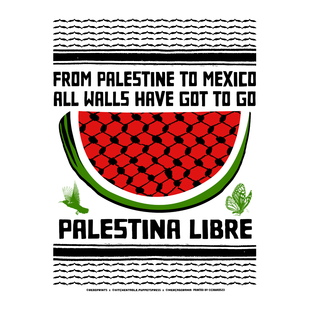 Palestina Libre México 2024 Gig Póster