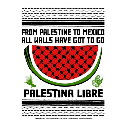 Palestina Libre México 2024 Gig Póster