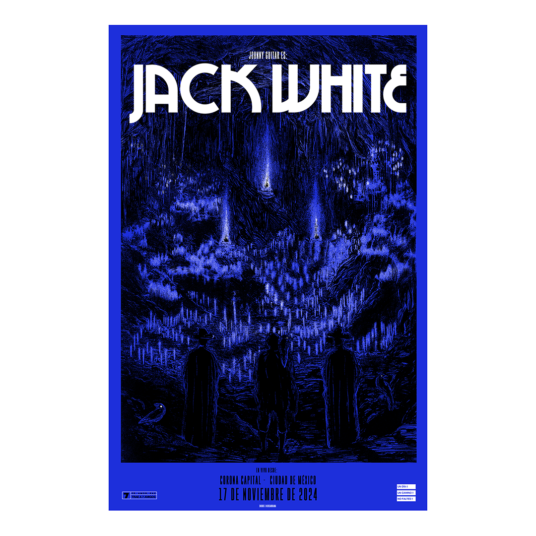 Jack White México 2024 x SNKHDS Gig Poster