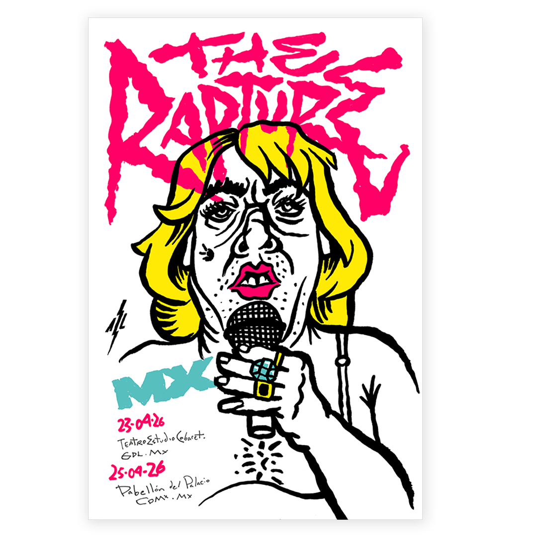 The Rapture CDMX 2026 x Aldo Lugo Gig Poster